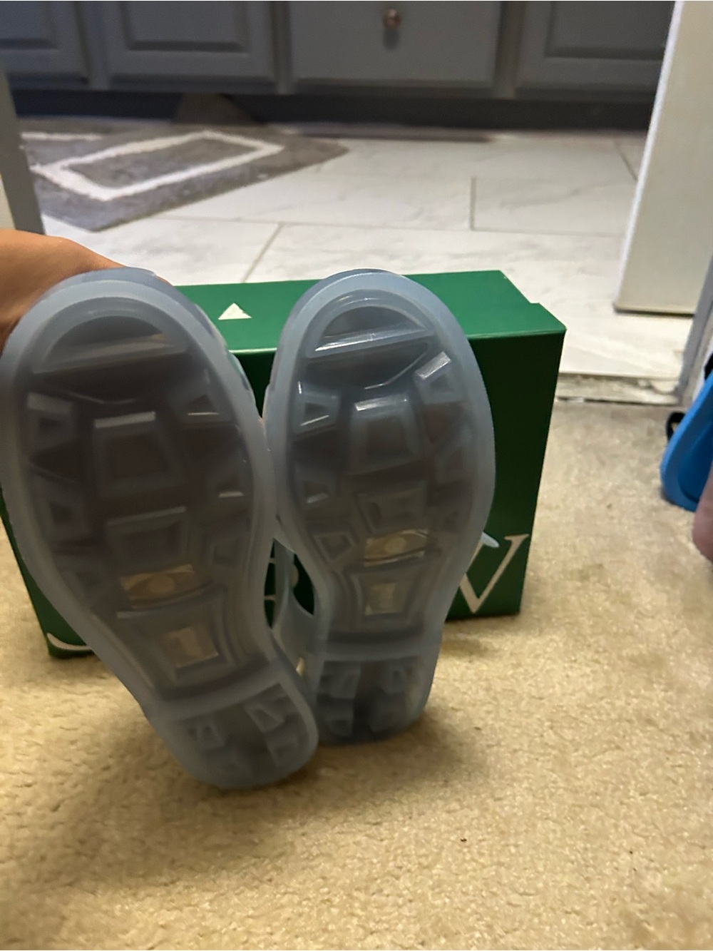 J CREW jelly fisherman sandals in light blue. - Picture 5 of 15